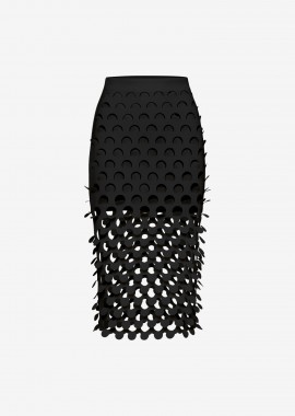 Cutcuutur - Midi Pencil Skirt in Black