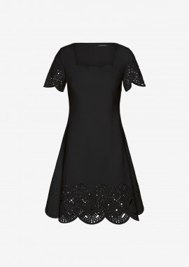 Cutcuutur - Mini Short-Sleeved Dress in Black
