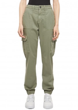 Urban Classics - Ladies Cotton Twill Utility Pants Urban Classics TB5454-05292 Palegreen