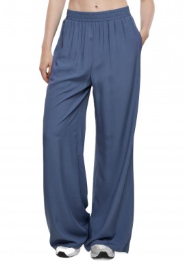 Urban Classics - Ladies Wide Leg Viscose Pants Urban Classics TB5996-02428 Vintageblue
