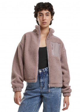 Urban Classics - Ladies Sherpa Mix Jacket Urban Classics TB6068-02913 Duskrose