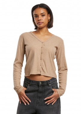 Urban Classics - Ladies Rib Cardigan Urban Classics TB7001-14148 Beigemelange