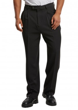 Urban Classics - Double Pleated Dressed Pants Urban Classics TB7039-00007 Black