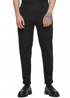 Urban Classics - Cropped Interlock Jogg Chino Urban Classics TB7042-00007 Black