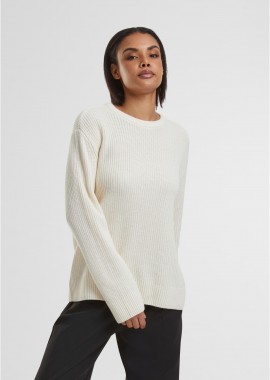 Urban Classics - Ladies Rib Knit Sweater Urban Classics TB7116-02903 Whitesand