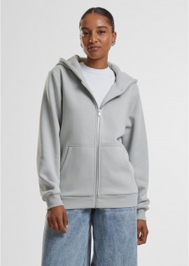 Urban Classics - Ladies Fluffy Zip Hoody Urban Classics TB7286-02946 Lightasphalt
