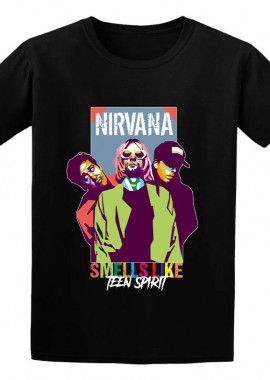 Rock Avenue - Παιδικό T-shirt Nirvana Art1 Rock Avenue Black