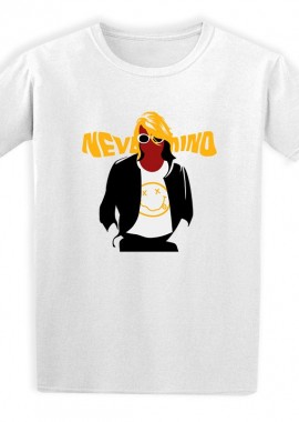 Rock Avenue - Παιδικό T-shirt Nirvana Cobain Nevermind 01 Rock Avenue White