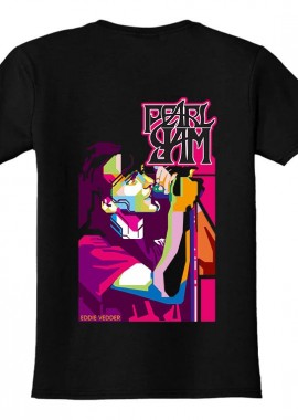 Rock Avenue - Παιδικό T-shirt Eddie Vedder Pearl Jam Rock Avenue Black