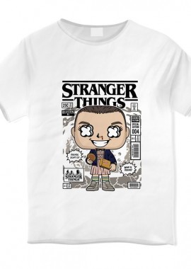 Pop Culture - Παιδικό T-shirt Eleven With Eggos Stranger Things Pop Culture White