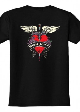 Rock Avenue - Παιδικό T-shirt Bon Jovi Rock Avenue Black