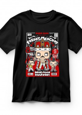 Pop Culture - Παιδικό T-shirt Freddy Mercury (2) Pop Culture Black