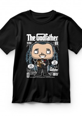 Pop Culture - Παιδικό T-shirt Godfather Vito Corleone Pop Culture Black