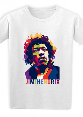 Rock Avenue - Παιδικό T-shirt J Hendrix Art1 Rock Avenue White