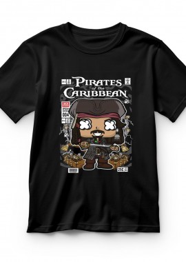 Pop Culture - Παιδικό T-shirt Jack Sparrow Pirates Of The Caribbean Pop Culture Black