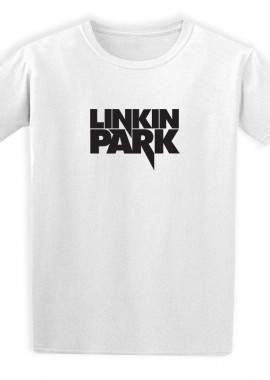 Rock Avenue - Παιδικό T-shirt Linkin Park Logo Name Art1 Rock Avenue White