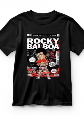 Pop Culture - Παιδικό T-shirt Rocky Balboa Pop Culture Black