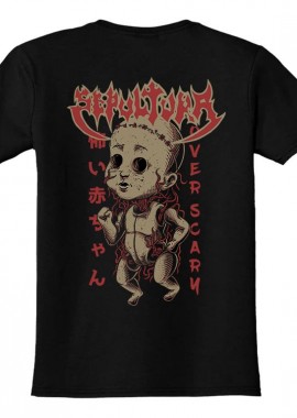Rock Avenue - Παιδικό T-shirt Sepultura Doll Rock Avenue Black