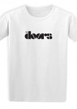 Rock Avenue - Παιδικό T-shirt The Doors Band Logo Name Rock Avenue White