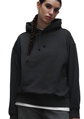 True Blanks by H&M - Γυναικείο Oversized Hoodie Φούτερ True Blanks by H&M 1112595 Off Black