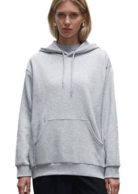 True Blanks by H&M - Γυναικείο Regular Hoodie Φούτερ True Blanks by H&M 1148356 Grey Melange