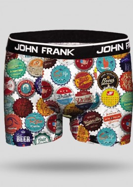 John Frank - Ανδρικό Boxer CAPS Βαμβακερό John Frank 2928 Πολύχρωμο