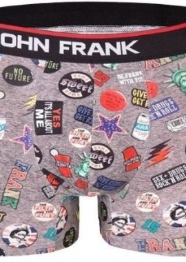 John Frank - Ανδρικό Boxer NEW YORK Βαμβακερό John Frank 2978 Πολύχρωμο