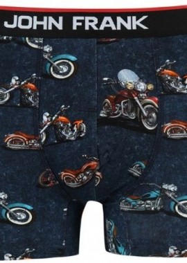 John Frank - Ανδρικό Boxer DIGITAL WORLD MOTORCYCLE Βαμβακερό John Frank 13303 Πολύχρωμο