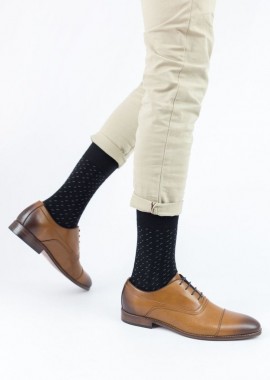 Trendy - Ανδρικές casual κάλτσες ERIC Βαμβακερές Trendy 16195 Μαύρο
