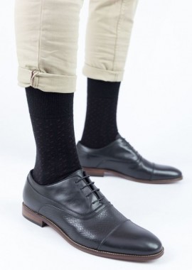 Trendy - Ανδρικές casual κάλτσες ERIC II Βαμβακερές Trendy 16199 Μαύρο