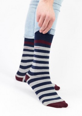 Trendy - Ανδρικές casual κάλτσες MANUEL Βαμβακερές Trendy 16211 Σκούρο Μπλέ