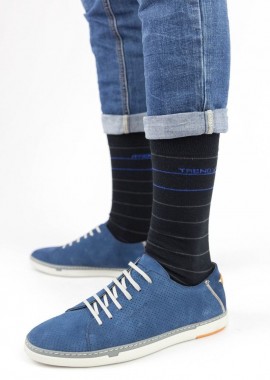 Trendy - Ανδρικές casual κάλτσες SINGULAR I Βαμβακερές Trendy 16275 Μαύρο