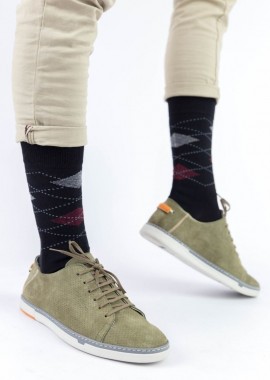 Trendy - Ανδρικές casual κάλτσες JASON Βαμβακερές Trendy 16378 Μαύρο