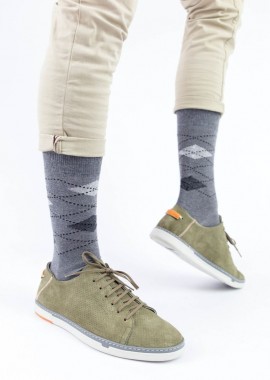 Trendy - Ανδρικές casual κάλτσες JASON I Βαμβακερές Trendy 16380 Σκούρο Γκρί