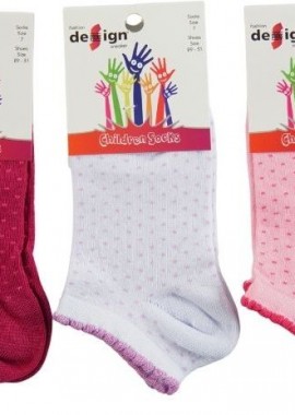 Design - Παιδικές κάλτσες για κορίτσι 3 ζευγάρια Dotty I Βαμβακερές Design 17704 Πολύχρωμο