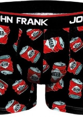 John Frank - Ανδρικό Boxer BEER TIN Βαμβακερό John Frank 20564 Μαύρο