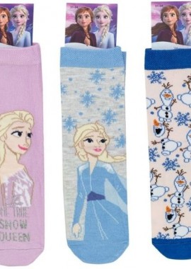Disney - Παιδικές κάλτσες για κορίτσι FROZEN Βαμβακερές 3 ζευγάρια Disney 28258 Πολύχρωμο