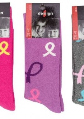 Design - Παιδικές κάλτσες για κορίτσι RIBBON Βαμβακερές 3 ζευγάρια Design 28288 Πολύχρωμο