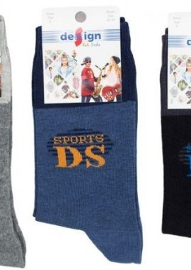 Design - Παιδικές κάλτσες για αγόρι DS1 Βαμβακερές 3 ζευγάρια Design 28359 Μαύρο