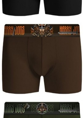 Harry Jons - Ανδρικά μποξεράκια VIKING 3 τεμάχια Βαμβακερά Harry Jons 36539 Πολύχρωμο