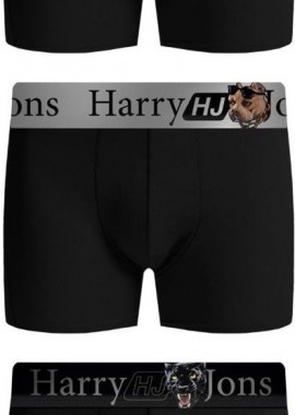 Harry Jons - Ανδρικά μποξεράκια ANIMALS 3 τεμάχια Βαμβακερά Harry Jons 36581 Μαύρο