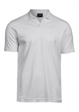Tee Jays - Ανδρικό V-Neck Polo Luxury Stretch Tee Jays 1404 White