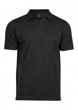 Tee Jays - Ανδρικό V-Neck Polo Luxury Stretch Tee Jays 1404 Black