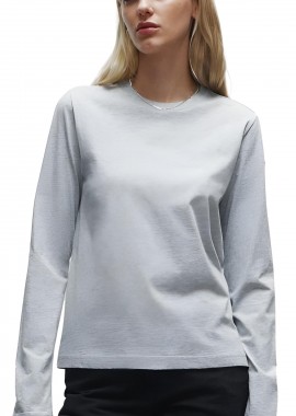 True Blanks by H&M - Γυναικείο Μακρυμάνικο T-Shirt True Blanks by H&M 1148354 Grey Melange