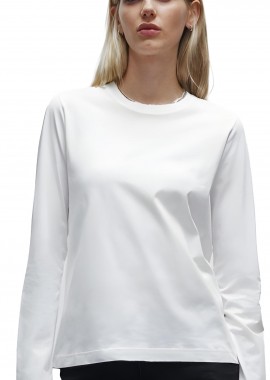 True Blanks by H&M - Γυναικείο Μακρυμάνικο T-Shirt True Blanks by H&M 1148354 White