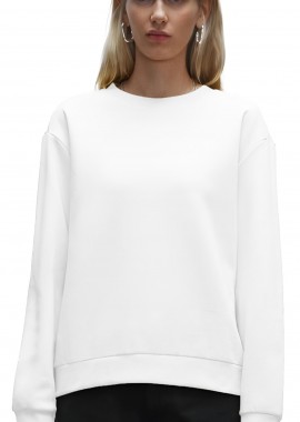 True Blanks by H&M - Γυναικείο Regular Φούτερ True Blanks by H&M 1148351 Off White