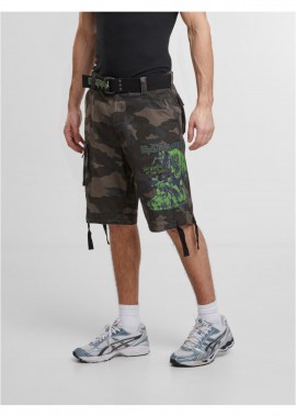 Brandit - Iron Maiden Savage Shorts The Number of The Beast Brandit BD61051-00707 darkcamo