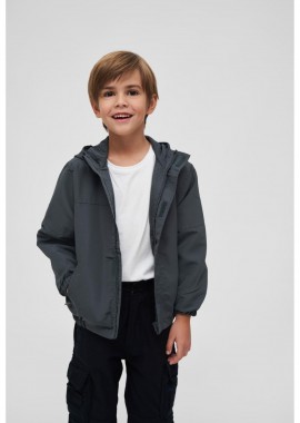 Brandit - Παιδικό summer windbreaker front zip Brandit BD6011-01745 anthracite