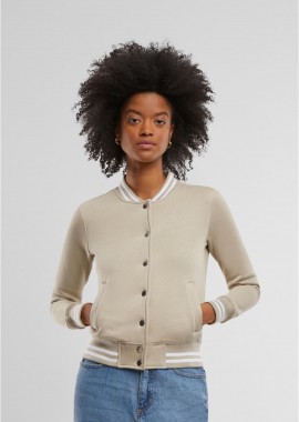 Urban Classics - Γυναικείο College Sweat Jacket Urban Classics TB1990-20015 chalkdust/chalkdust