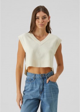 Urban Classics - Γυναικείο Soft Knit Sweater Vest Urban Classics TB7460-02903 whitesand